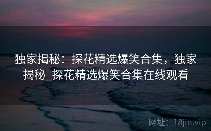 独家揭秘：探花精选爆笑合集，独家揭秘_探花精选爆笑合集在线观看